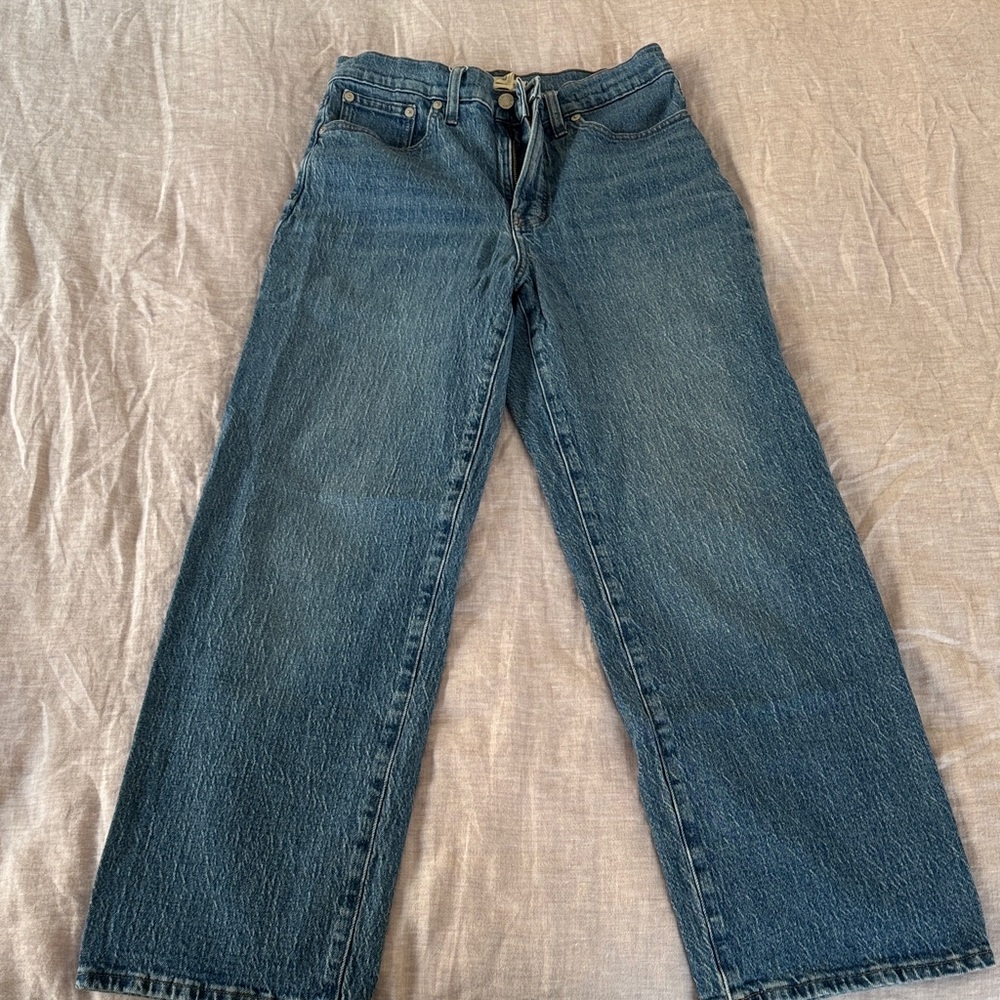 Madewell perfect vintage wide leg 29 mid blue
